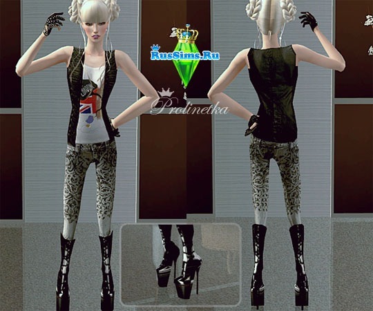 одежда -  The Sims 2: неформальная одежда. - Страница 3 X_623fd355